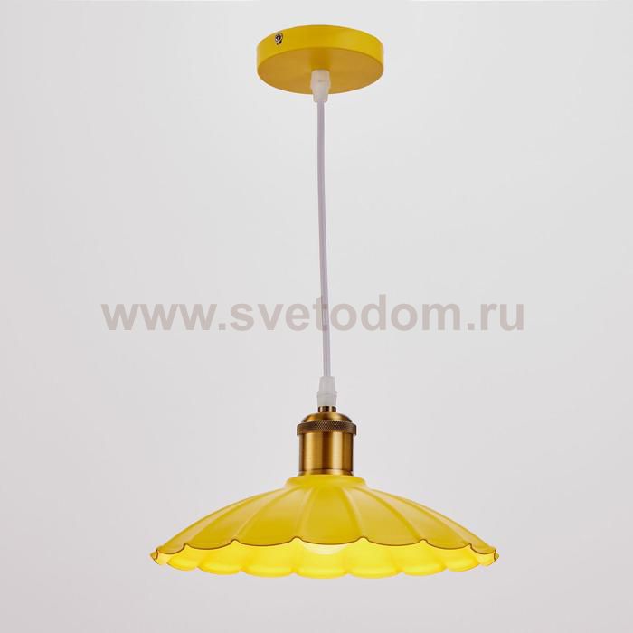 Светильник 2034850/1 E27 40Вт желтый-медь 25х25х10 см