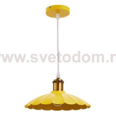Светильник 2034850/1 E27 40Вт желтый-медь 25х25х10 см