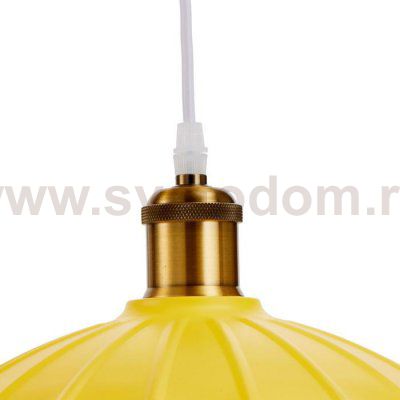 Светильник 2034850/1 E27 40Вт желтый-медь 25х25х10 см