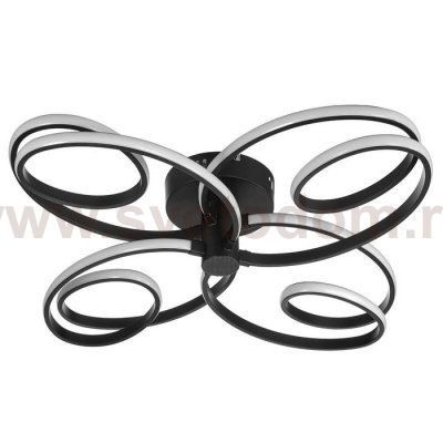 Люстра 669508/4 LED 96Вт 4000К черный 65х65х14 см