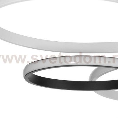 Люстра 669512/6 LED 99Вт 4000К белый-черный 70х70х13 см