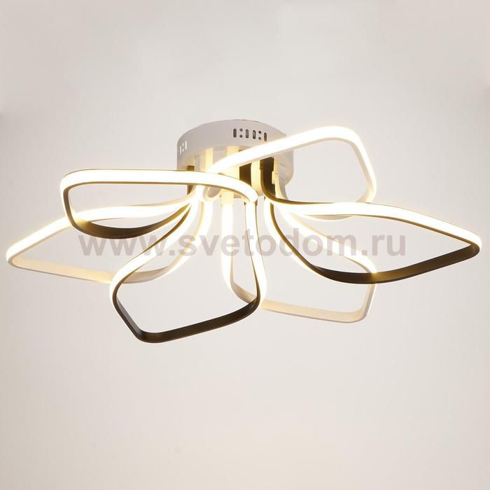 Люстра 669514/6 LED 99Вт 4000К белый-черный 71х71х18,5 см