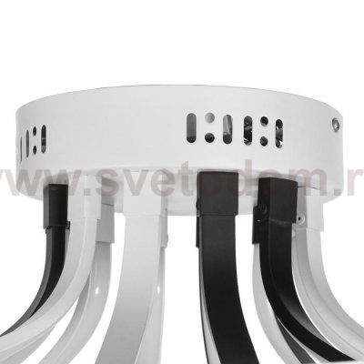 Люстра 669514/6 LED 99Вт 4000К белый-черный 71х71х18,5 см