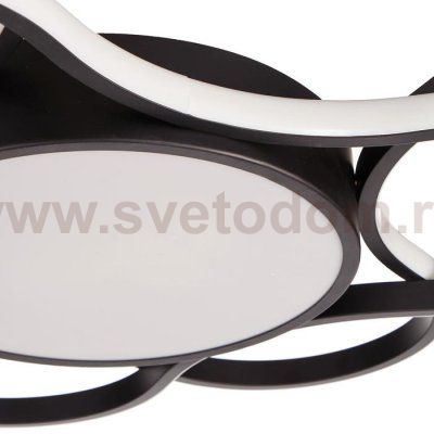 Люстра 669515 LED 106Вт 4000К черный 60х60х7 см