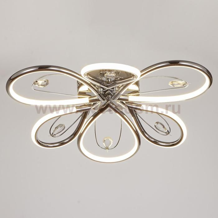 Люстра 669519/6 LED 63Вт 4000К хром 56х56х11,5 см