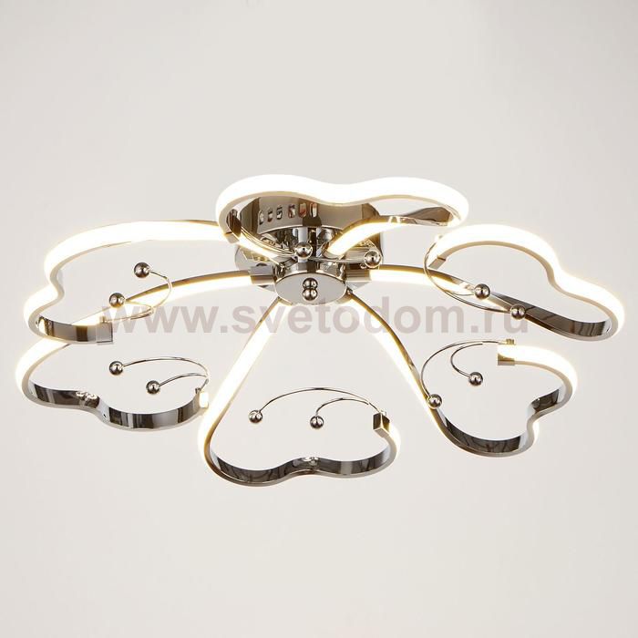 Люстра 669522/6 LED 56Вт 4000К хром 62х62х14 см