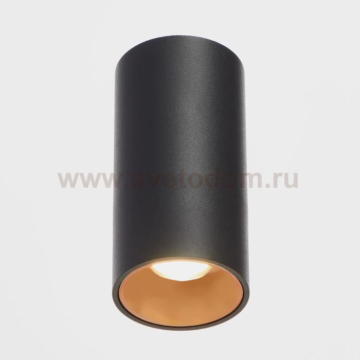 Светильник 671511/1 LED 7Вт черный-золото 5,5х5,5х10 см