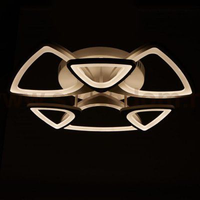 Люстра с ПДУ 661317/6 LED 130Вт диммер 3 режима 3000-6000К белый 62x62x8 см