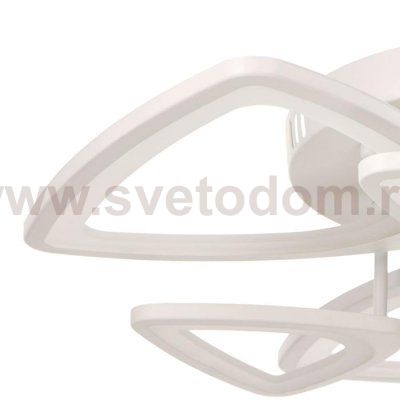 Люстра с ПДУ 661317/6 LED 130Вт диммер 3 режима 3000-6000К белый 62x62x8 см