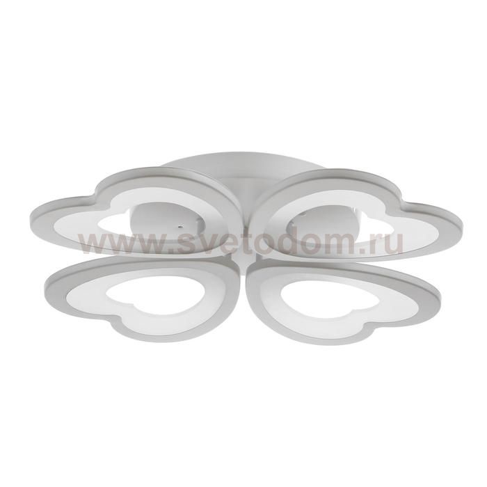 Люстра с ПДУ 661320/4 LED 112Вт диммер 3 режима 3000-6000К белый 58x58x8 см