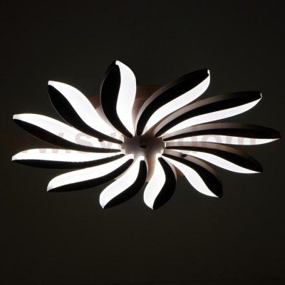 Люстра с ПДУ 661336/12 LED 120Вт диммер 3 режима 3000-6000К кофе 78x78x5,5 см