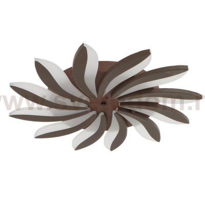 Люстра с ПДУ 661336/12 LED 120Вт диммер 3 режима 3000-6000К кофе 78x78x5,5 см