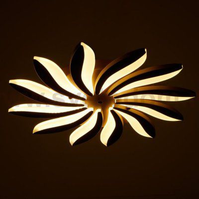 Люстра с ПДУ 661336/12 LED 120Вт диммер 3 режима 3000-6000К кофе 78x78x5,5 см