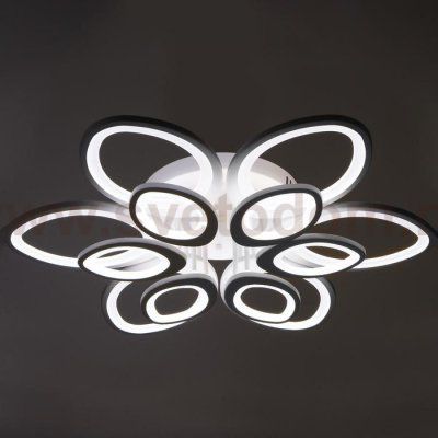 Люстра с ПДУ 661340/12 LED 190Вт диммер 3 режима 3000-6000К белый 75x75x8 см