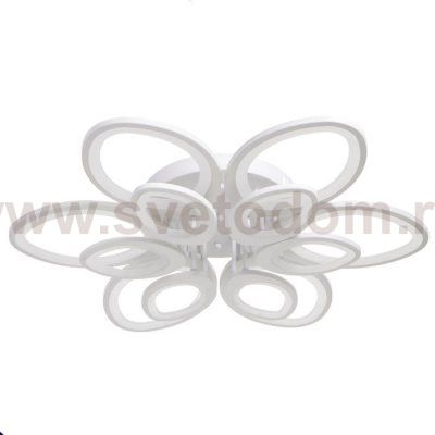 Люстра с ПДУ 661340/12 LED 190Вт диммер 3 режима 3000-6000К белый 75x75x8 см