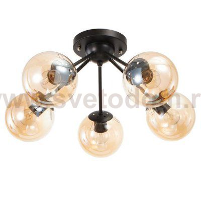 Люстра 6591172/5 E27 40Вт черный 54х54х28 см