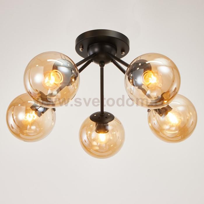 Люстра 6591172/5 E27 40Вт черный 54х54х28 см