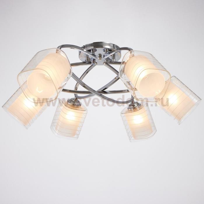 Люстра 6591177/6 E27 40Вт хром 72х72х24 см