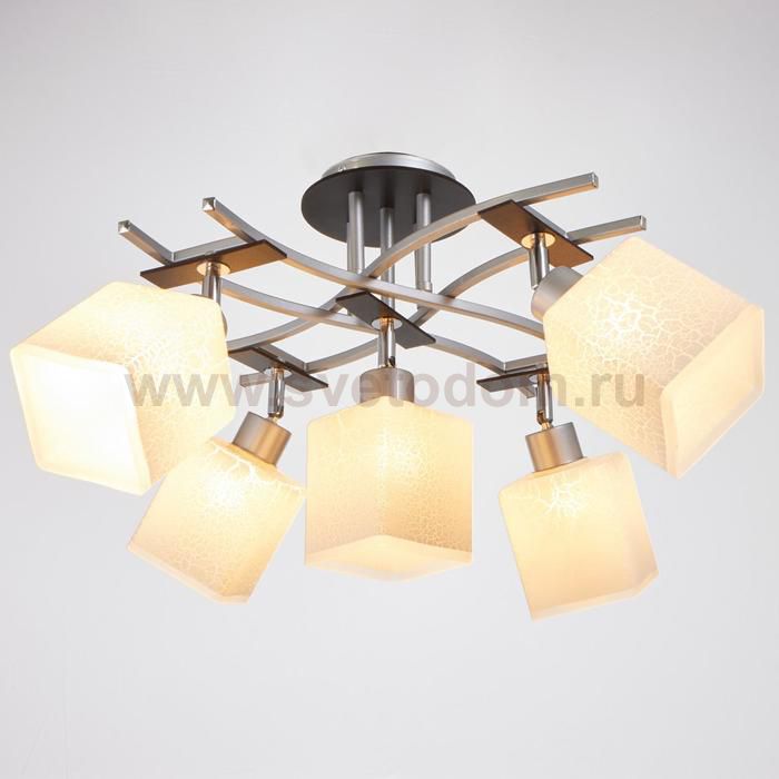 Люстра 6591180/5 E27 40Вт серебро 60х60х24 см