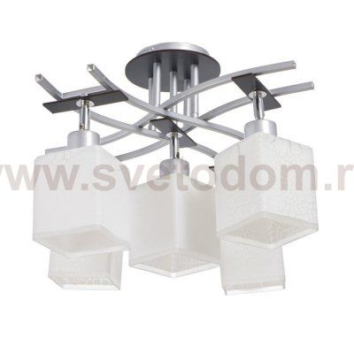 Люстра 6591180/5 E27 40Вт серебро 60х60х24 см