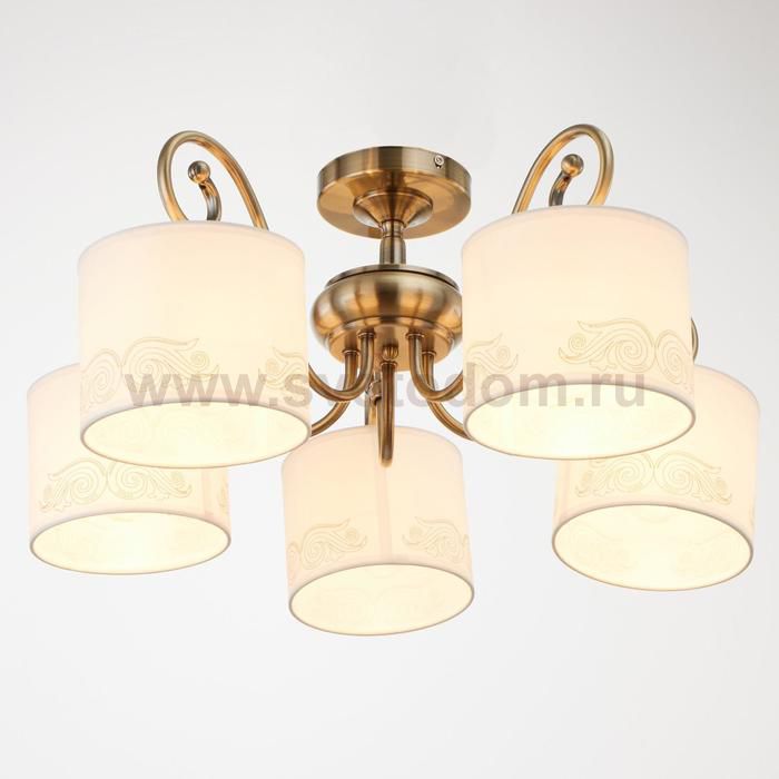 Люстра 6591181/5 E27 40Вт бронза 58х58х27 см