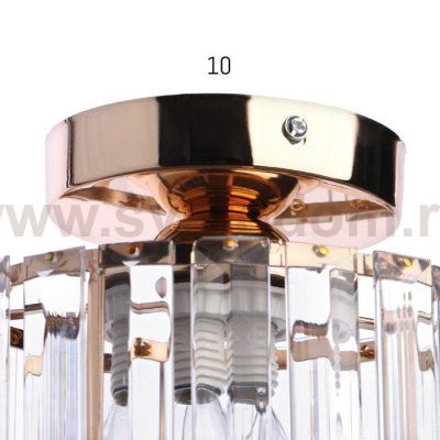 Светильник 6591187/1 E27 40Вт золото 13х13х17 см