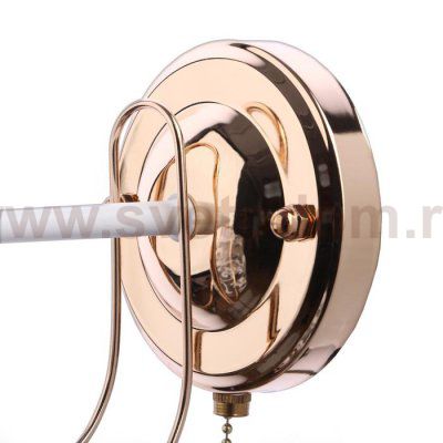 Бра 6591190/1 E27 40Вт белый-золото 25х11х22 см