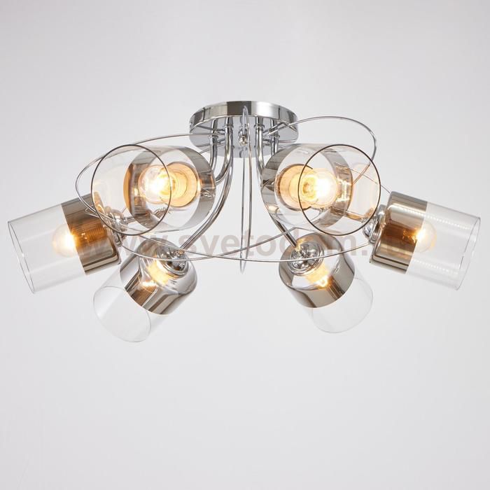 Люстра 6591195/6 E27 40Вт хром 60х60х20 см