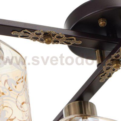 Люстра 6591198/6 E27 40Вт кофе-бронза 75х50х23 см