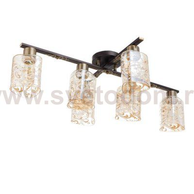 Люстра 6591198/6 E27 40Вт кофе-бронза 75х50х23 см