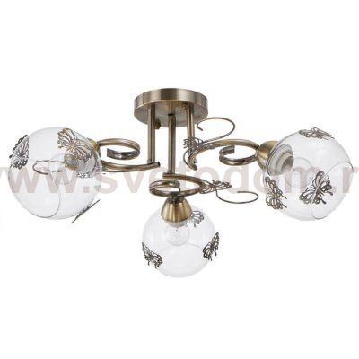 Люстра 6591200/3 E27 40Вт бронза 46х46х24 см