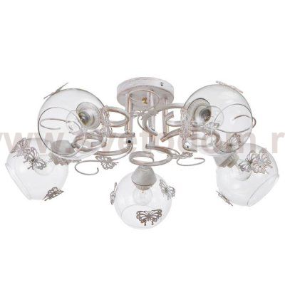 Люстра 6591203/5 E27 40Вт белый 55х55х24 см