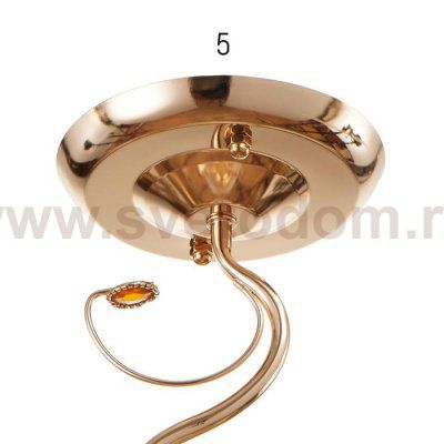 Светильник 6591209/1 E27 40Вт золото 15х15х32 см