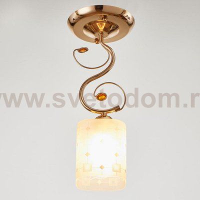 Светильник 6591209/1 E27 40Вт золото 15х15х32 см