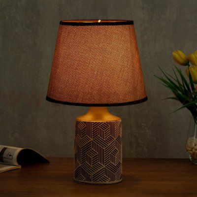 Лампа настольная 48475/1 E14 40Вт кофе 18х18х32 см