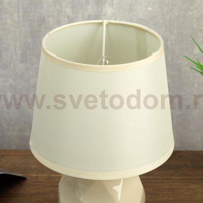 Лампа настольная 08946/1 E14 40Вт бежевый 17х17х28 см