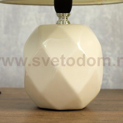 Лампа настольная 08946/1 E14 40Вт бежевый 17х17х28 см