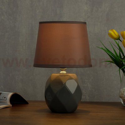 Лампа настольная 08947/1 E14 40Вт серый 17х17х28 см