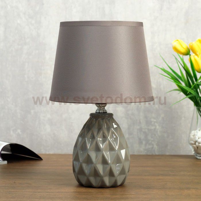 Лампа настольная 08950/1 E14 40Вт серый 17х17х29 см