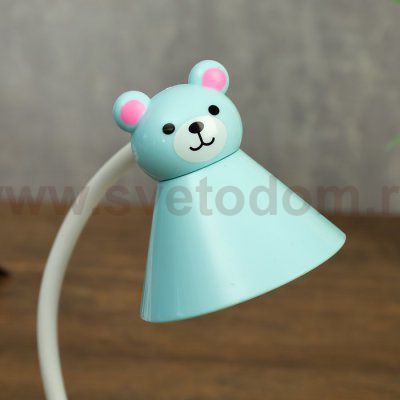 Лампа настольная 23761/1 LED 4Вт USB АКБ синий 18х9,5х30 см