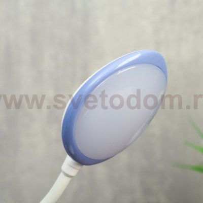 Лампа настольная сенсорная 23777/1 LED 8Вт USB АКБ белый-сиреневый 13х13х37 см