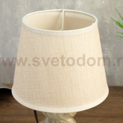 Лампа настольная 37505/1 1х40Вт Е14 бежевый 18х18х28 см