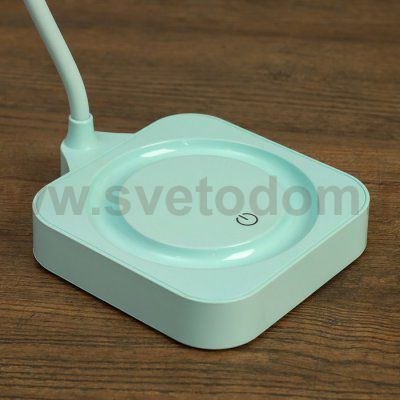 Лампа настольная сенсорная 85300/1 12хLED 3Вт 3 режима диммер USB AKB лазурный 11х12,8х35 см   47348