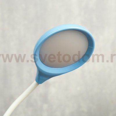 Лампа настольная сенсорная 85303/1 18хLED 3Вт диммер USB AKB синий 10х10,5х43 см