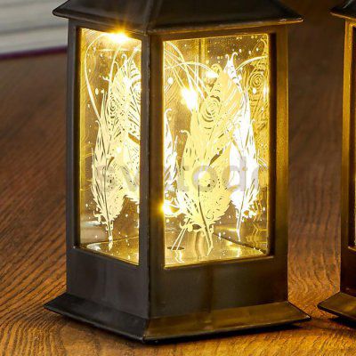 Ночник 48128 LED батарейки 3хLR44 черный 5,5х5,5х15,5 см