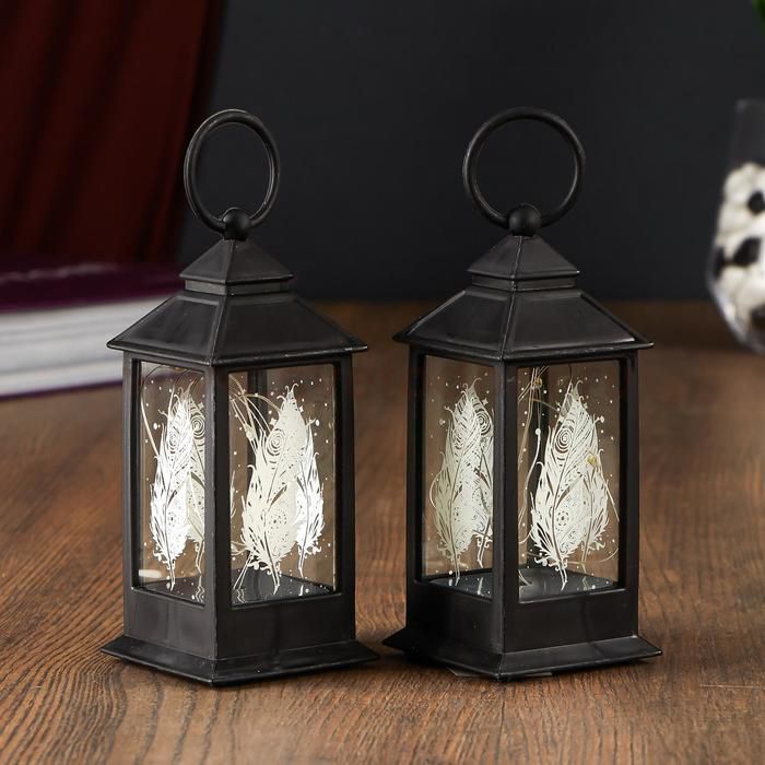 Ночник 48128 LED батарейки 3хLR44 черный 5,5х5,5х15,5 см