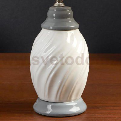 Лампа настольная 38039/1 E14 40Вт белый-серый 22х22х37,5 см