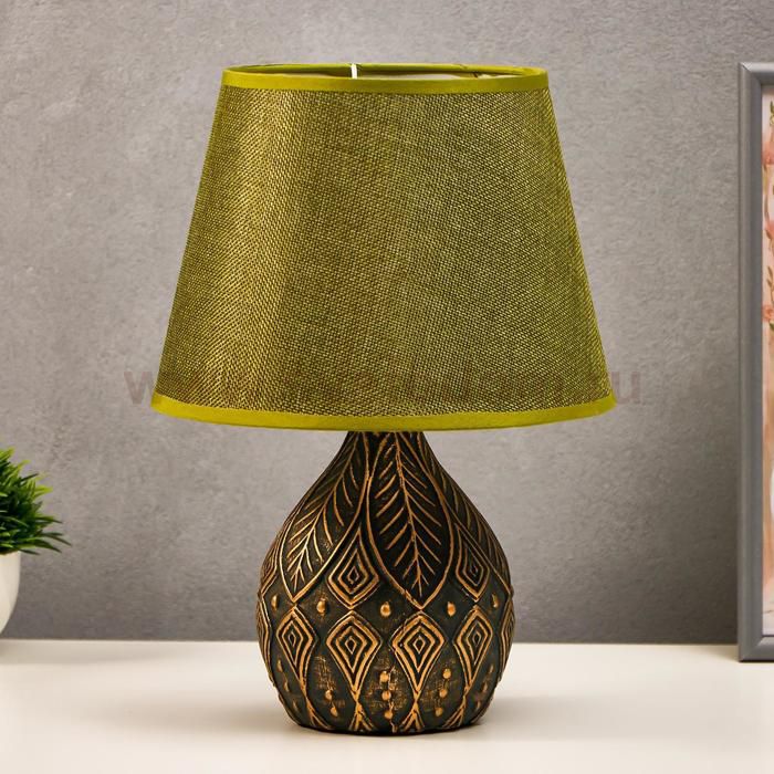 Лампа настольная 38046/1 E14 40Вт черно-золотой 23х23х32 см