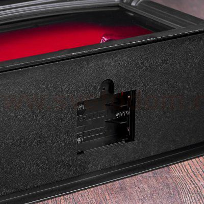 Ночник камин 48123/1 батарейки 3хААА черный 27,5х11,5х19,5 см