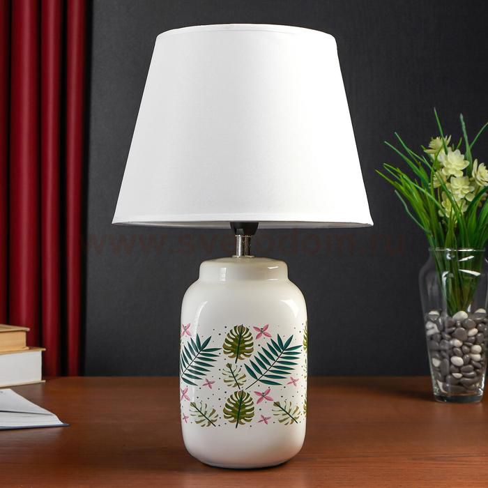 Настольная лампа 32157/1 E14 40Вт белый 22,5х22,5х37 см